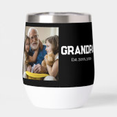 Photo de grand-père avec écriture blanche (Arrière)