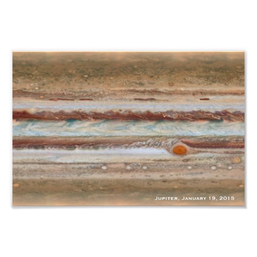 Photo de gros plan de Jupiter Red Spot (Devant)