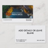 Photo de Herbs Spices Carte de visite (Devant / Derrière)