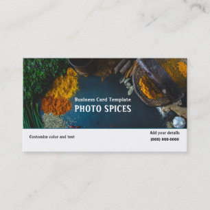 Photo de Herbs Spices Carte de visite