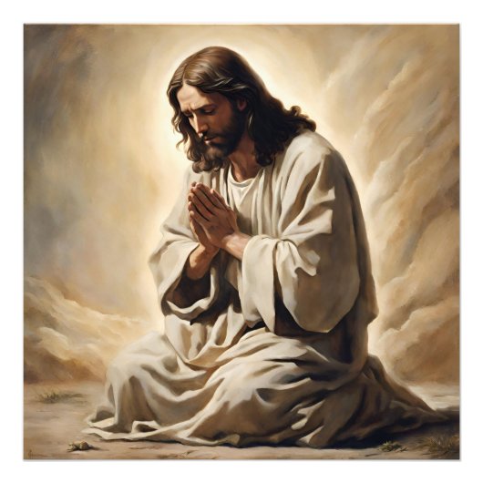 Photo de Jésus priant (Devant)