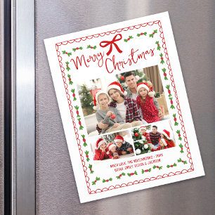 Photo de Joyeux Noël Magnet avec Dessin à la Main 