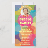 Photo de la Bulle Colorée Invitation numérique (Devant)