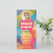 Photo de la Bulle Colorée Invitation numérique (Debout devant)