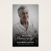 Photo de la carte commémorative In Love Memory of (Devant)