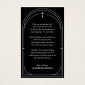 Photo de la carte commémorative In Love Memory of (Dos)