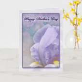 Photo de la carte de la fête des mères Iris (Fleur jaune)