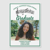 Photo de la chorale verte Magnet de graduation de (Devant)