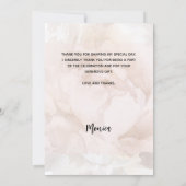 Photo de la douche nuptiale carte de remerciements (Dos)