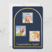 Photo De La Faire-part De Diplôme De La Marine Des (Dos)