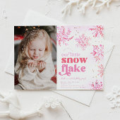 Photo de la fille Invitation d'anniversaire d'hive