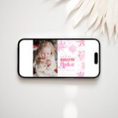 Photo de la fille Invitation d'anniversaire d'hive