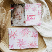 Photo de la fille Invitation d'anniversaire d'hive