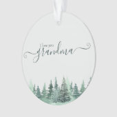 Photo de la forêt d'hiver Love You Grand-mère (devant)