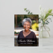 Photo de la frontière de Foil carte de remerciemen (Debout devant)