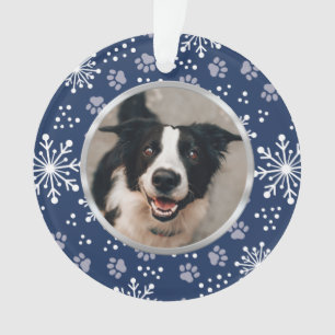 Photo de la marine Snowflake Paw Motif Pet