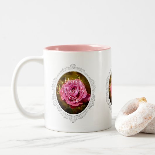Photo de la Mug de la Fête des Mères Rose (Avec donut)