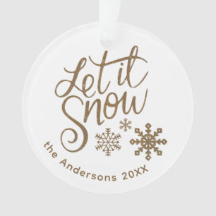 Photo de la Parties scintillant d'or de Noël "Let