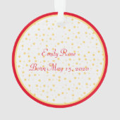 Photo de la première bannière rouge de Noël du béb (dos)