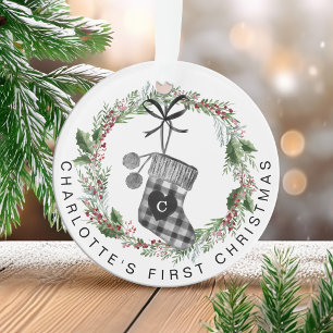 Photo de la première couronne de papier de Noël