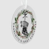 Photo de la première couronne de papier de Noël du (devant)