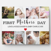 Photo de la première fête des mères Collage Plaque (Devant)