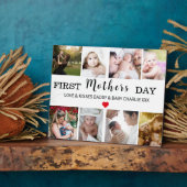 Photo de la première fête des mères Collage Plaque (Côté)