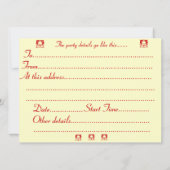 photo de la scène des neiges invitation de noël (Dos)