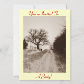 photo de la scène des neiges invitation de noël (Devant)