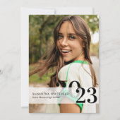 Photo de l'année moderne Carte Faire-part blanche (Devant)