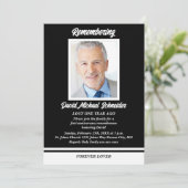 Photo de l'anniversaire de la mort d'un Invitation (Debout devant)