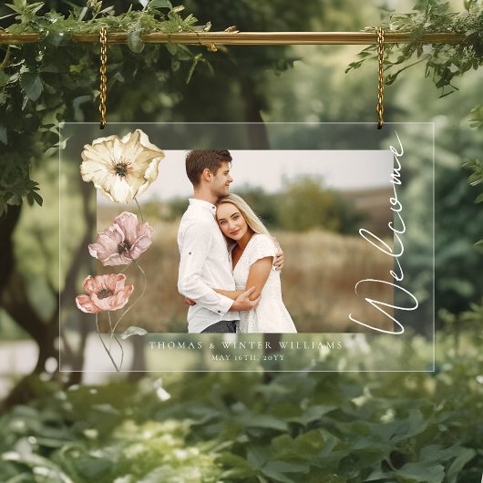 Photo de l'aquarelle islandaise Photos de pavots i