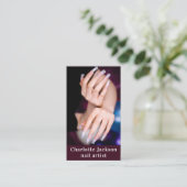 Photo de l'artiste de ongle Carte de visite de cod (Debout devant)