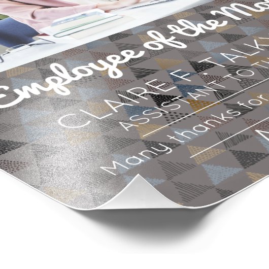 Photo de l'employé du mois certificat d'attributio (Coin)