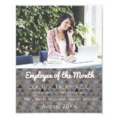 Photo de l'employé du mois certificat d'attributio (Devant)