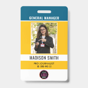 Photo de l'employé Logo ou badge de sécurité QR CO