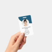 Photo de l'employé, Nom, Logo, Badge Code Barre (Manuel / portable)