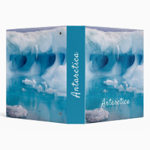 Photo de l'iceberg Antarctique avec texte