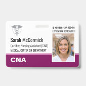 Photo de logo de badge d'identification moderne d' (Avant)