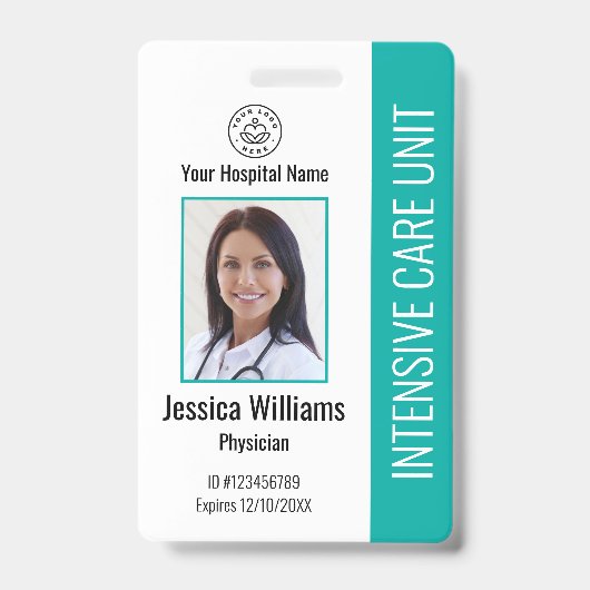 Photo de logo de société moderne Badge d'identité  (Avant)