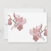 Photo de l'orchidée rose Fête de la carte de vie (Dos)