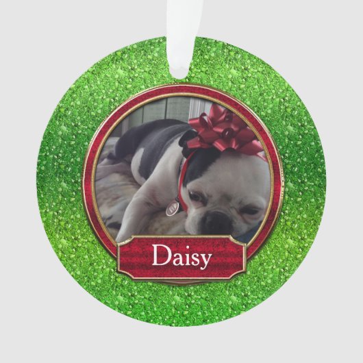 Photo de l'organisme acrylique FAUX Vert rouge éti (devant)