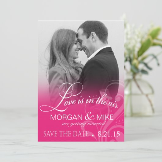 Photo de Love Mist pour Save the Date | fuchsia (Debout devant)