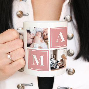 Photo de Mama Collage personnalisé Géant Café Mug