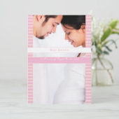 Photo de maman Baby Girl Douche Faire-part (Debout devant)