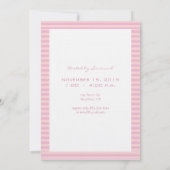 Photo de maman Baby Girl Douche Faire-part (Dos)