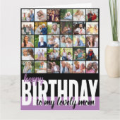 Photo de Maman Collage 31 Photos Bonne carte d'ann (Devant)