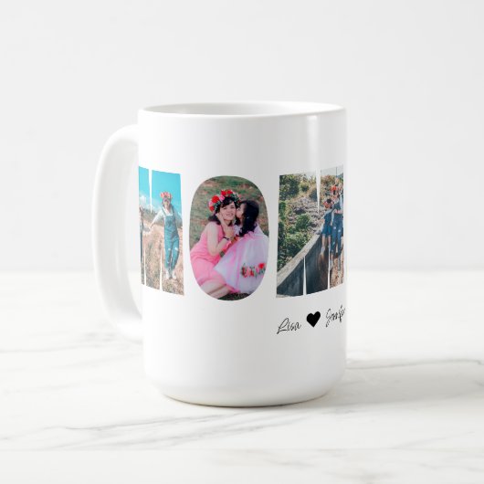 Photo de maman Collage Mug pour la fête des mères (Devant gauche)