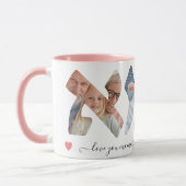 Photo de maman hébraïque Collage Script Mug (Gauche)