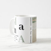 Photo de maman personnalisée et Mug de texte (Devant gauche)